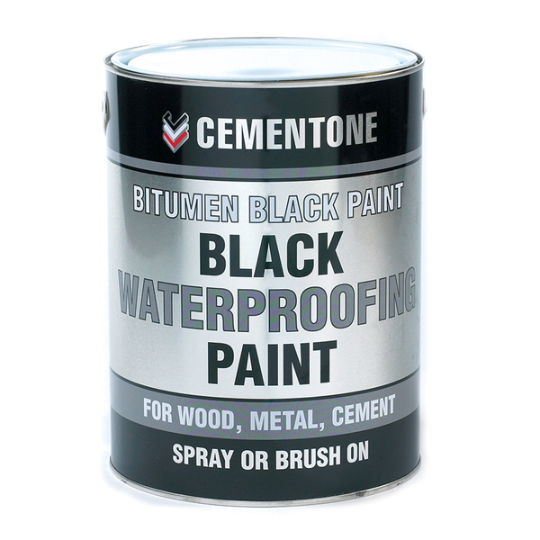 Cementone Black Bitumen Paint 5ltr
