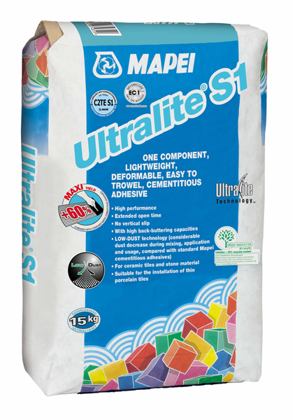 Mapei Ultralite S1 Adhesive Grey 15kg