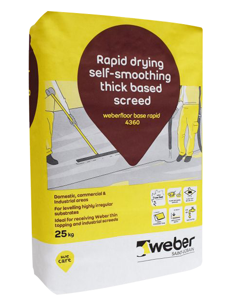 weberfloor 4360 base flow rapid 25kg