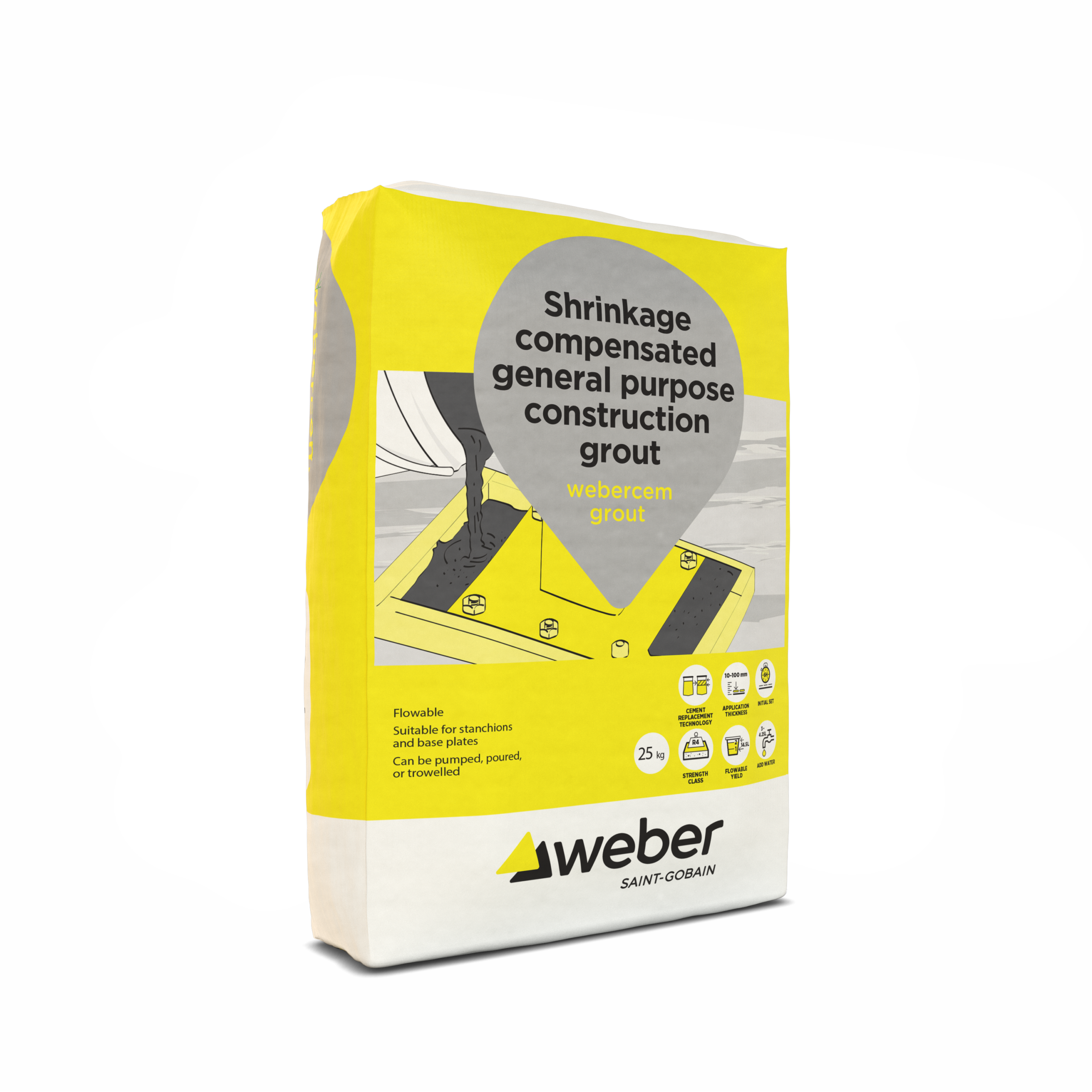 webercem grout 25kg