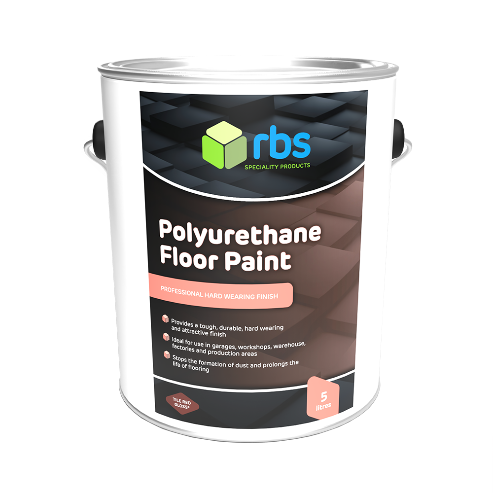 rbs Polyurethane Floor Paint Tile Red 5ltr