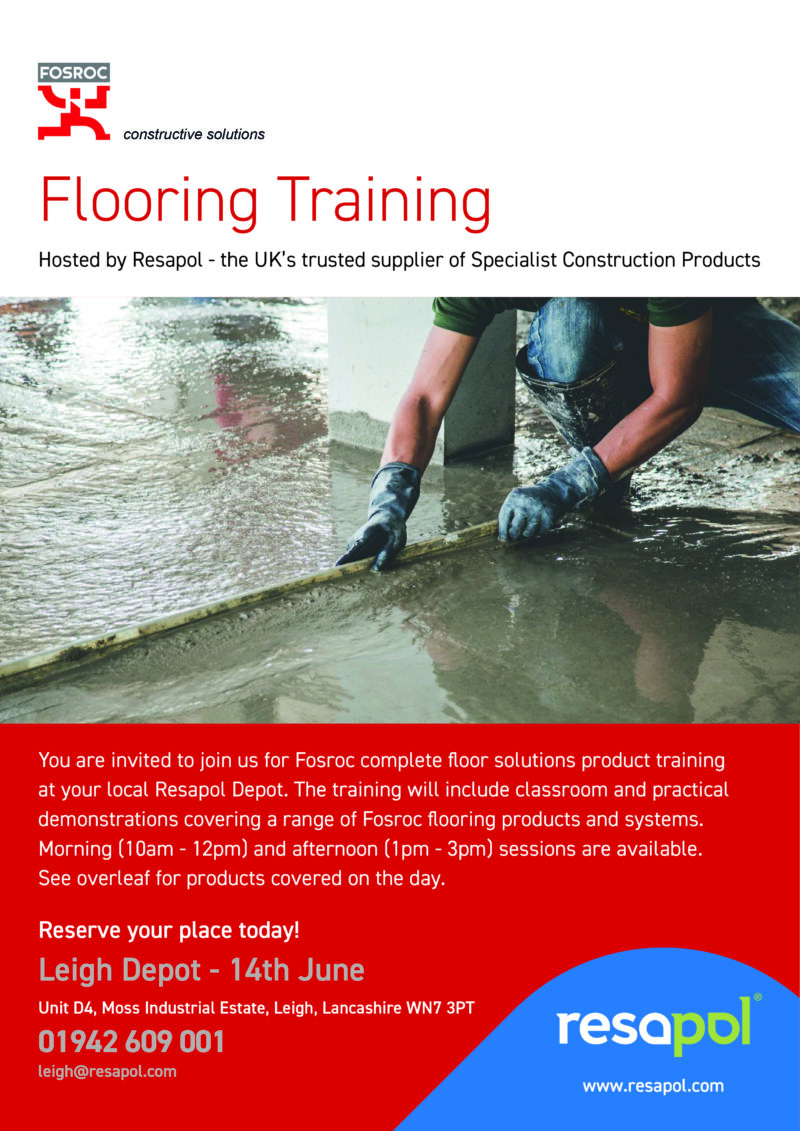 Fosroc Flooring Training Resapol Leigh Resapol