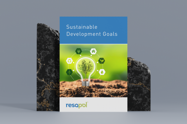 The cover of Resapol's Sustainable Development Goals document which includes details of our waste management statistics